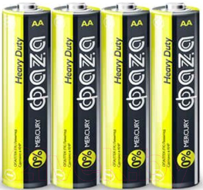 Батарейка Фаза Heavy Duty Shrink-4 R6 / 5002296 - фото