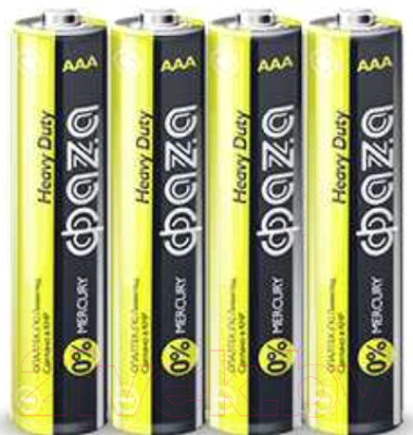 Батарейка Фаза Heavy Duty Shrink-4 R03 / 5002326 - фото