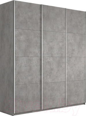 Шкаф-купе ТриЯ Траст СШК 2.210.70-11.11.11 3-х дверный (бетон) - фото