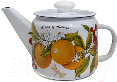 Чайник Лысьвенские эмали Фруктовая фантазия С-2707 П2/4Рч - фото