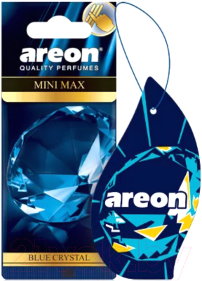 Ароматизатор автомобильный Areon Mini Max Blue Chrystal / ARE-AMM04 - фото
