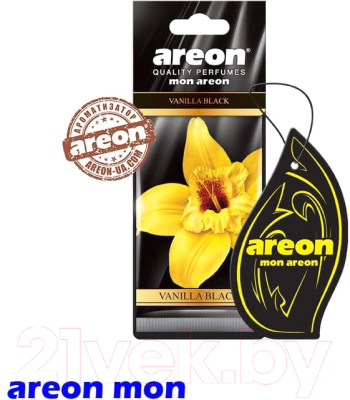 Ароматизатор автомобильный Areon Mon Areon Vanilla Black / ARE-MA31