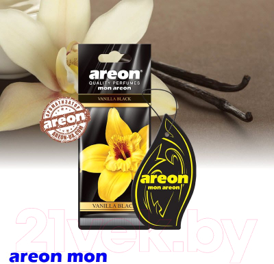 Ароматизатор автомобильный Areon Mon Areon Vanilla Black / ARE-MA31