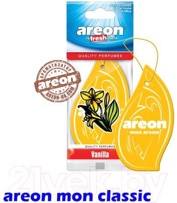 Ароматизатор автомобильный Areon Refreshment Vanilla / ARE-MKS15