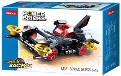 Конструктор Sluban PowerBricks. Большая гонка / M38-B0916C