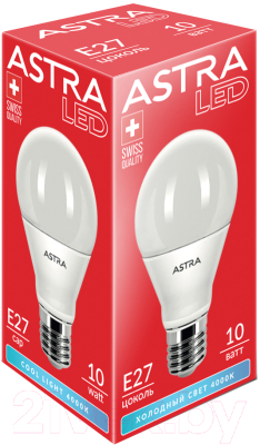Лампа ASTRA LED A60 10W E27 4000K