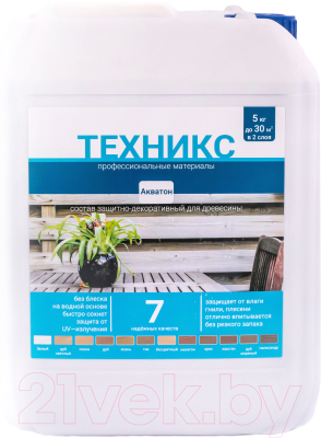 Пропитка для дерева Техникс Акватон - фото