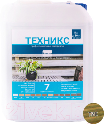 Пропитка для дерева Техникс Акватон - фото