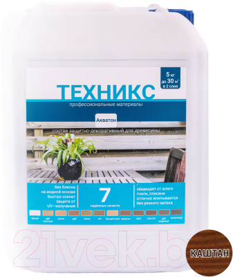 Пропитка для дерева Техникс Акватон - фото