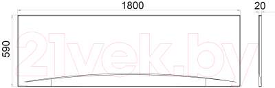 Экран для ванны 1AcReal Palermo 180x60