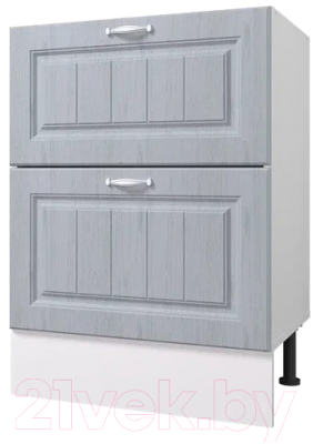 Шкаф-стол кухонный Горизонт Мебель Принцесса 60 2 ящика - фото