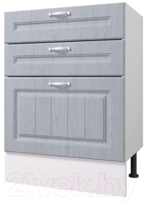 Шкаф-стол кухонный Горизонт Мебель Принцесса 60 3 ящика - фото