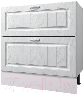 Шкаф-стол кухонный Горизонт Мебель Принцесса 80 2 ящика - фото