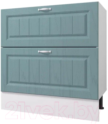Шкаф-стол кухонный Горизонт Мебель Принцесса 80 2 ящика - фото