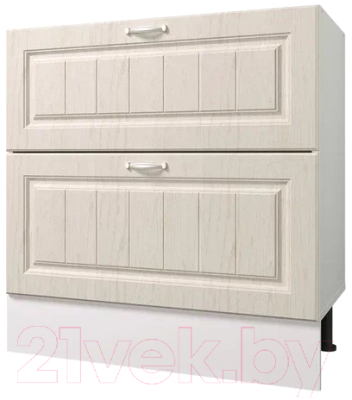 Шкаф-стол кухонный Горизонт Мебель Принцесса 80 2 ящика - фото