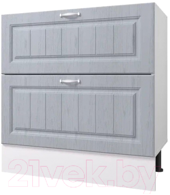Шкаф-стол кухонный Горизонт Мебель Принцесса 80 2 ящика - фото