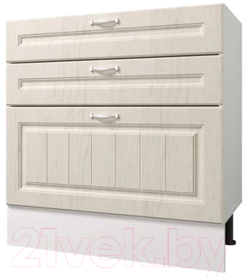 Шкаф-стол кухонный Горизонт Мебель Принцесса 80 3 ящика - фото