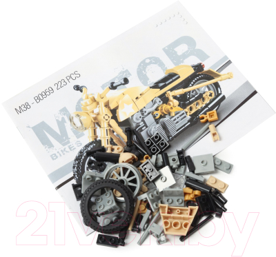 Конструктор Sluban Военный мотоцикл / RC-M38-B0959