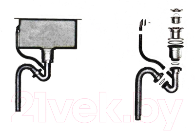 Мойка кухонная Wisent W35050