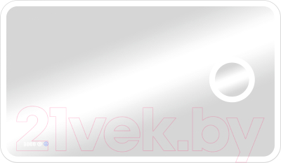 Зеркало Континент Bliss Led 120x80 (с увеличительным зеркалом и часами) - фото