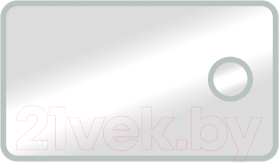 Зеркало Континент Bliss Led 120x80 (с увеличительным зеркалом и часами)