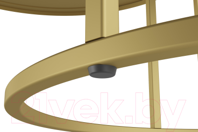 Комплект журнальных столиков Калифорния мебель Джуан 550/750 (неро/золото)