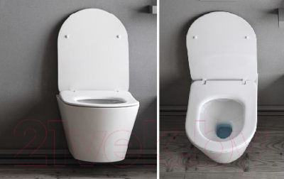 Унитаз подвесной Lucco Avva Rim ART 100314-101 (с крышкой)