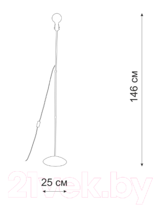 Торшер Vitaluce V1600/1P