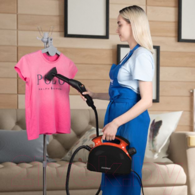 Пароочиститель Endever Odyssey Q-804 (черный/оранжевый)