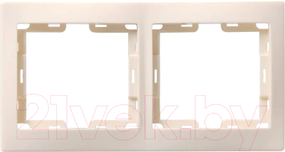 Рамка для выключателей и розеток IEK Кварта EMK20-K33-DM - фото