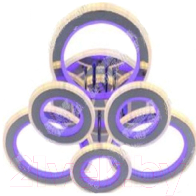 Потолочный светильник Aitin-Pro L8881/3+3A (хром/синий/желтый) - фото