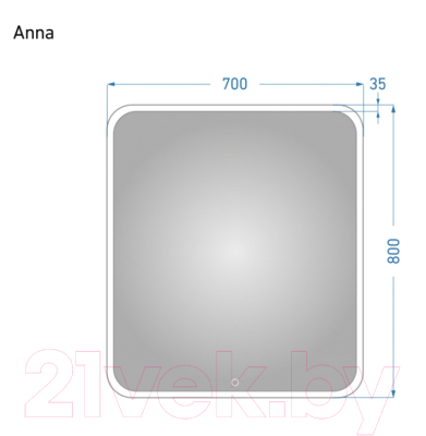 Зеркало Alavann Anna 70