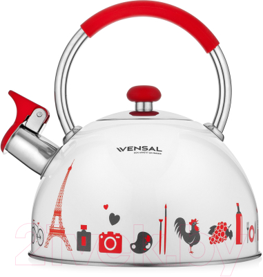 Чайник со свистком Vensal Paris / VS3001 - фото
