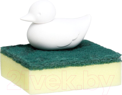 Подставка для моющего средства и губок Qualy Duck / QL10225-WH - фото