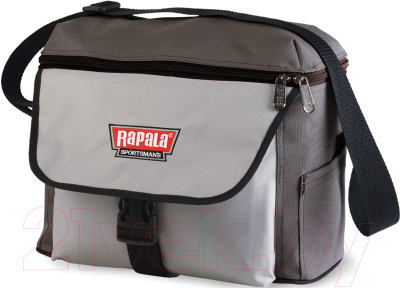 Сумка рыболовная Rapala Sportsman 12 Shoulder Bag / 46008-2 (серый) - фото