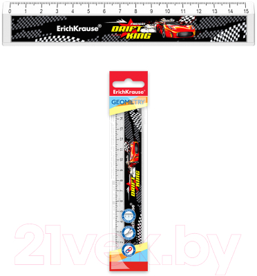 Линейка Erich Krause Drift King / 55431