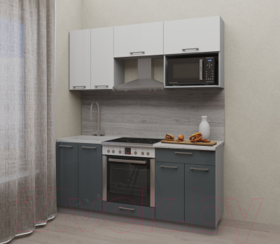 Готовая кухня Интерлиния Мила Gloss 1.8