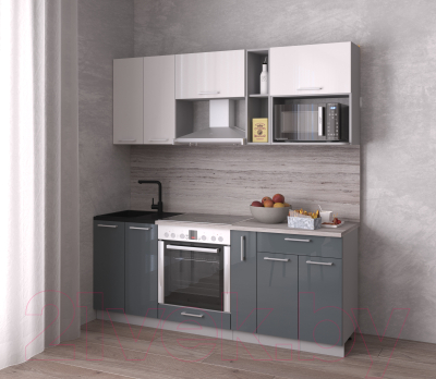 Готовая кухня Интерлиния Мила Gloss 2.0