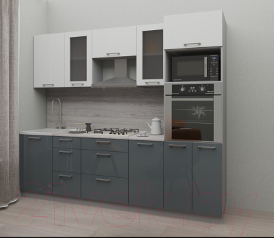 Готовая кухня Интерлиния Мила Gloss 2.5