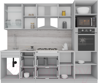 Готовая кухня Интерлиния Мила Gloss 2.5