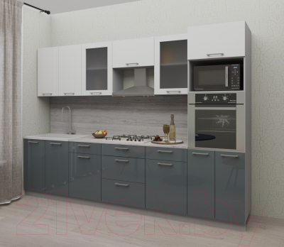 Готовая кухня Интерлиния Мила Gloss 3.0