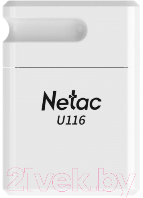 Usb flash накопитель Netac USB Drive U116 USB2.0 16GB (NT03U116N-016G-20WH) - фото