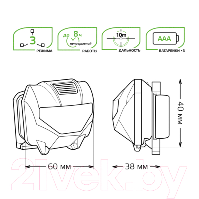 Фонарь Gauss GFL306 / GF306