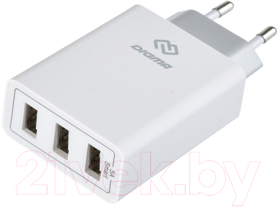 Зарядное устройство сетевое Digma DGWC-3U-5A-WG 5A - фото