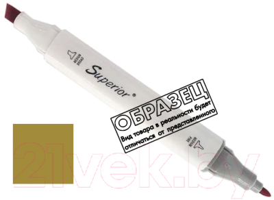 Маркер перманентный Superior Двусторонний 100 - фото