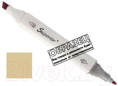 Маркер перманентный Superior Двусторонний 104 - фото