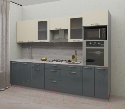 Готовая кухня Интерлиния Мила Gloss 3.0