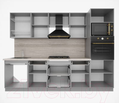 Готовая кухня Интерлиния Мила Gloss 2.8