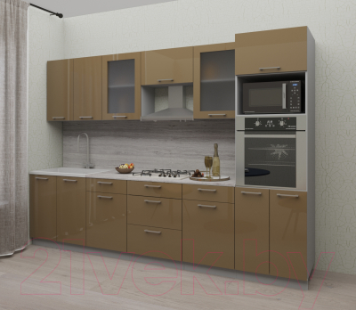 Готовая кухня Интерлиния Мила Gloss 3.0