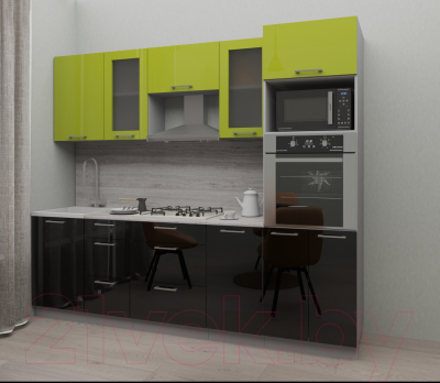 Готовая кухня Интерлиния Мила Gloss 2.5